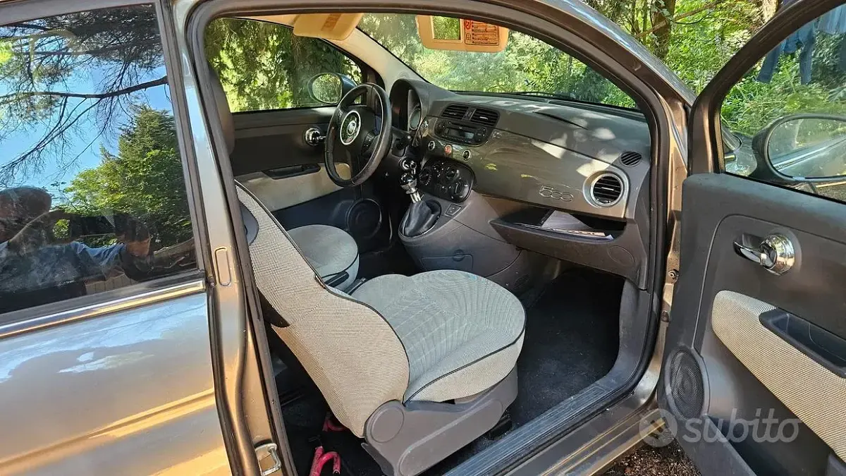 Usata Fiat 500 Lounge 69 CV (50 kW) 2012 Grigio Berlina