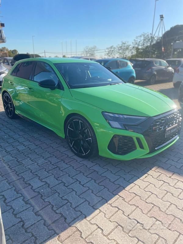 Usata Audi RS3 Performance 400 CV (294 kW) 2022 Verde Berlina