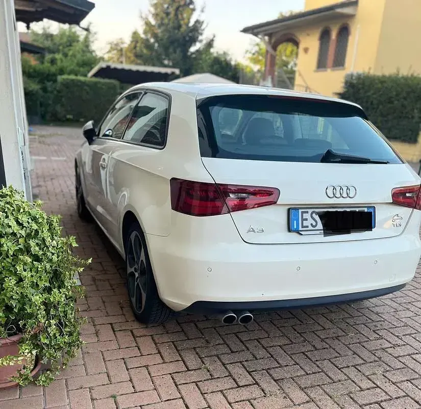 Usata Audi A3 Attraction 150 CV (110 kW) 2013 Bianco Berlina