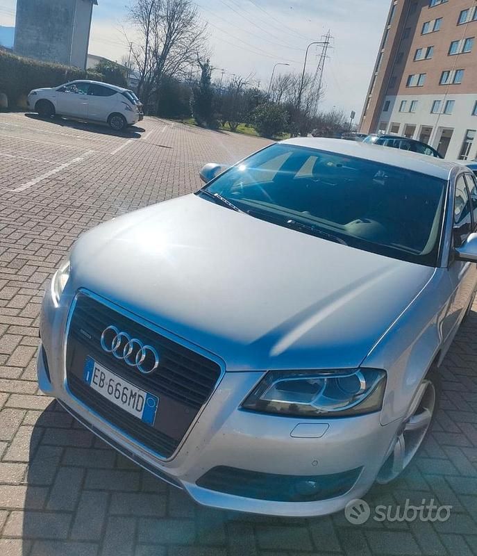 Usata Audi A3 S-Line 190 CV (139 kW) 2010 Grigio Utilitaria