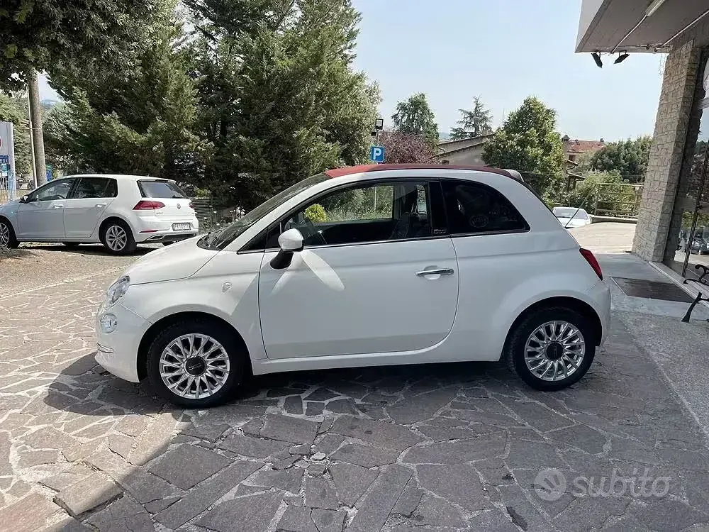 Usata Fiat 500C Lounge 69 CV (50 kW) 2018 Bianco Cabrio
