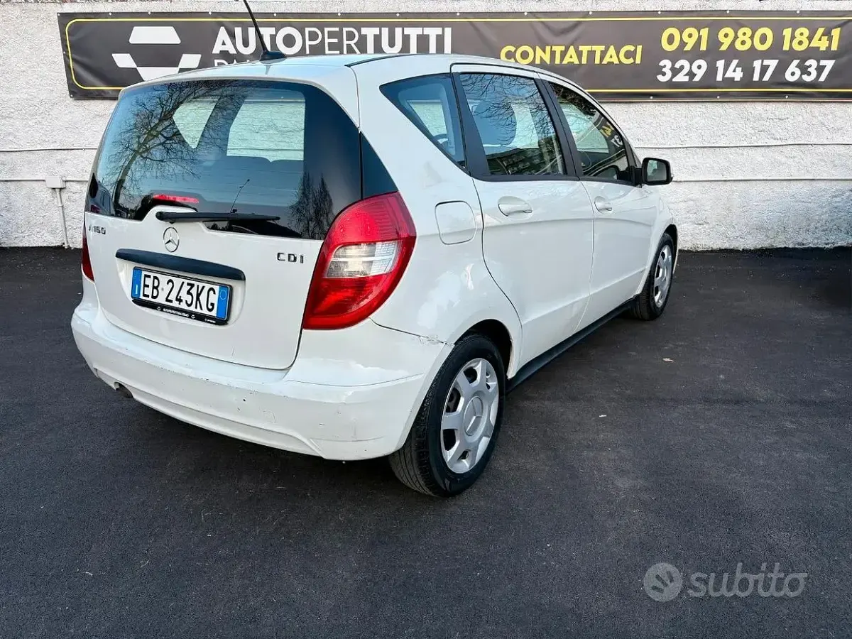 Usata Mercedes A160 Avantgarde 82 CV (60 kW) 2010 Bianco Berlina