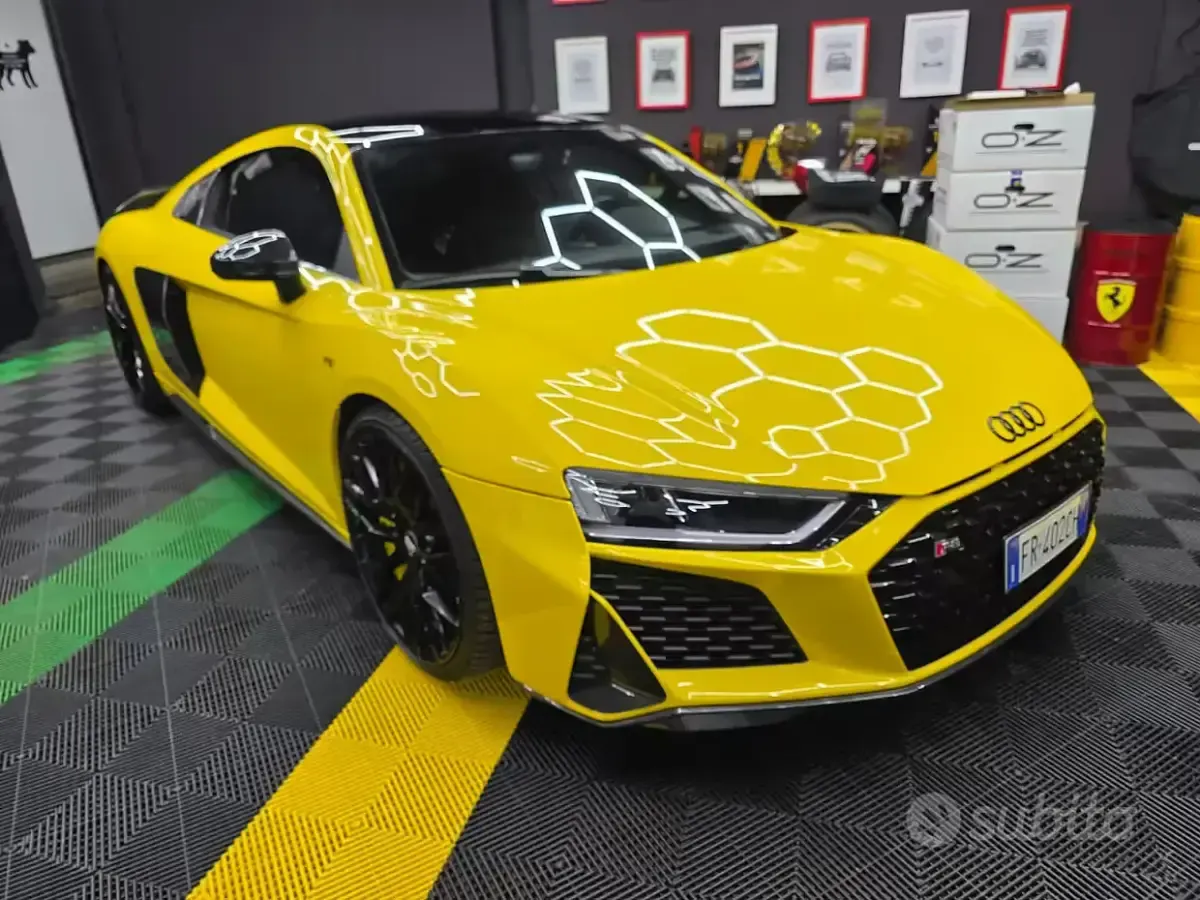 Usata Audi R8 Coupé Performance 610 CV (448 kW) 2016 Giallo Coupé