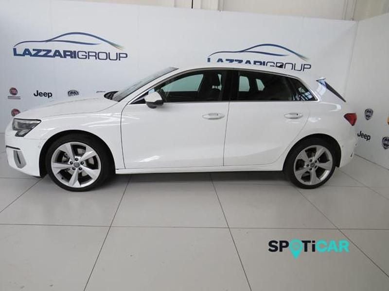 Usata Audi A3 Advanced 116 CV (85 kW) 2020 Bianco Berlina