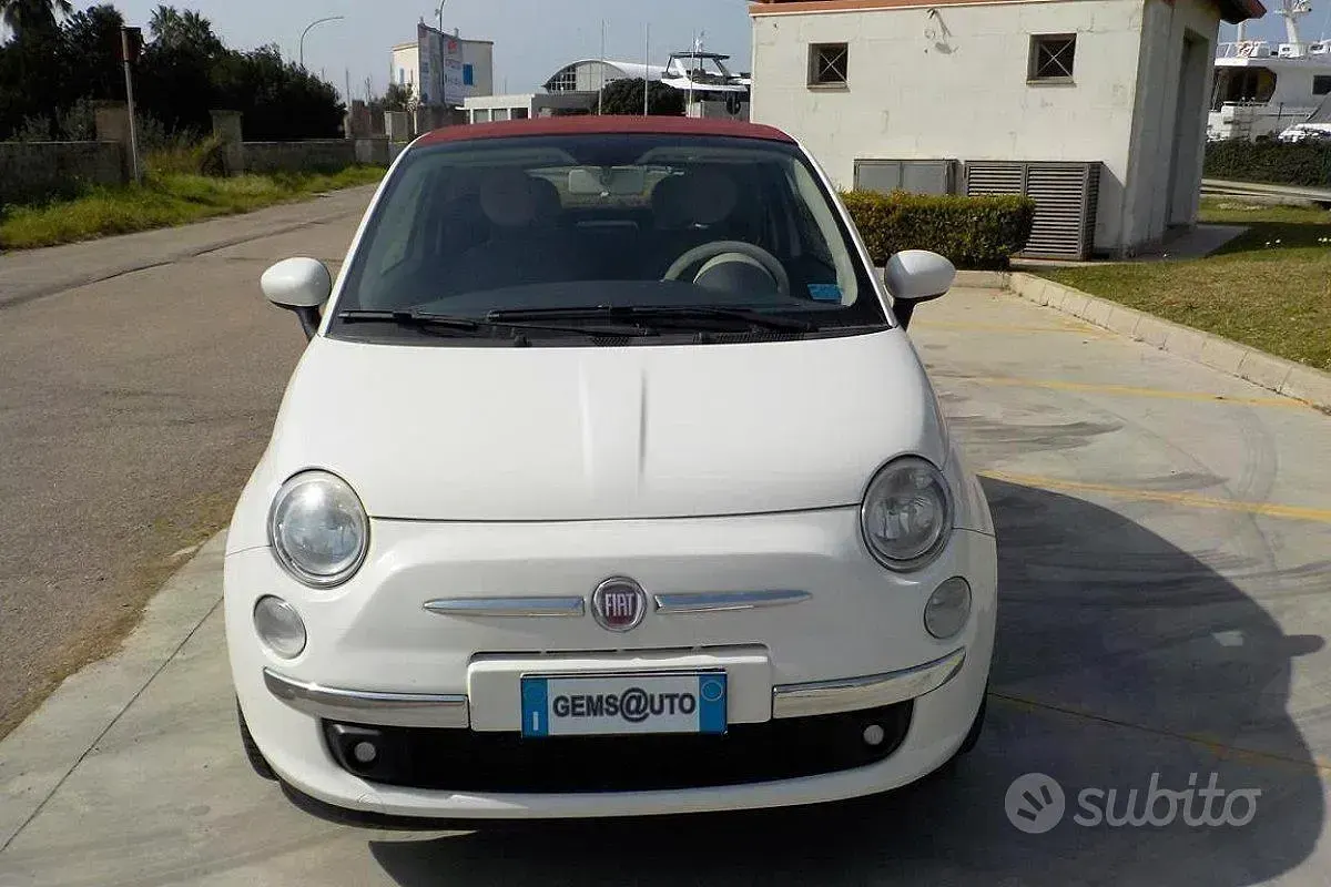 Usata Fiat 500C Rock 95 CV (69 kW) 2012 Bianco Cabrio