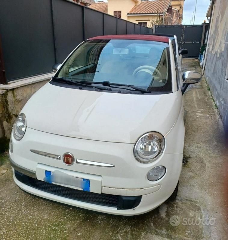 Usata Fiat 500C 69 CV (50 kW) 2013 Bianco Cabrio