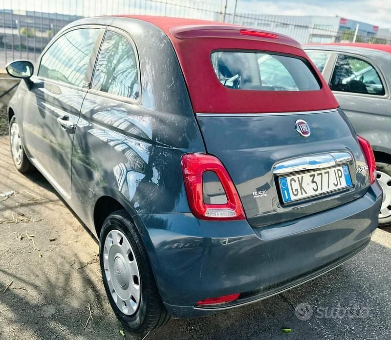 Usata Fiat 500 70 CV (51 kW) 2022 Grigio Cabrio