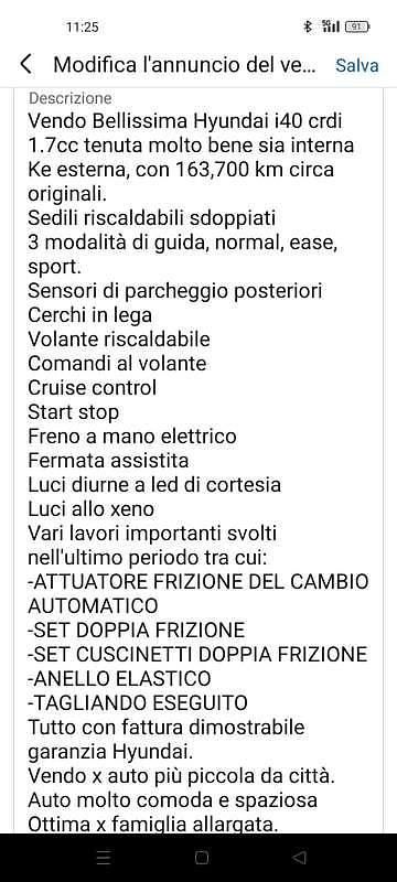 Usata Hyundai i40 Comfort 141 CV (103 kW) 2016 Station wagon