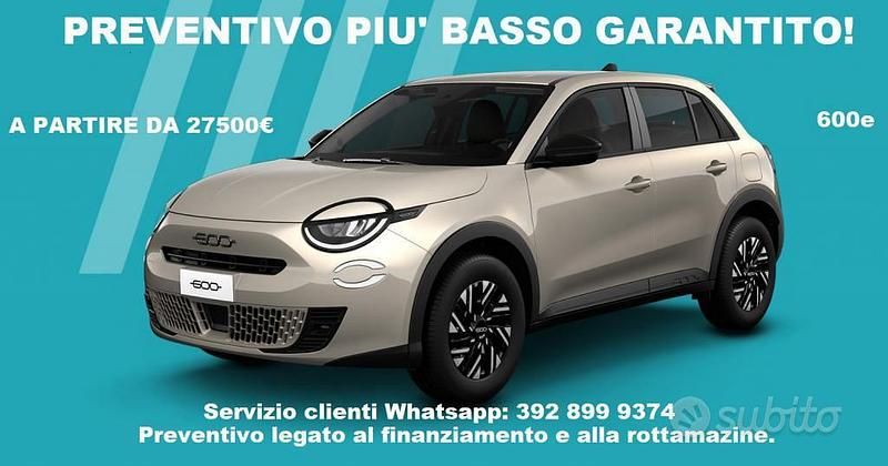 Nuova Fiat 600 2025 Bianco SUV