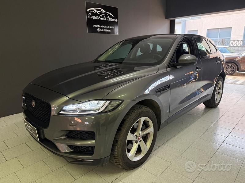Usata Jaguar F-Pace Portfolio 180 CV (132 kW) 2017 Grigio SUV
