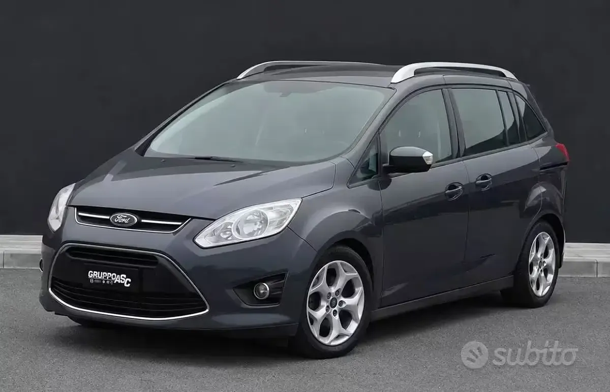 Usata Ford Grand C-Max Titanium 116 CV (85 kW) 2011 Grigio Monovolume