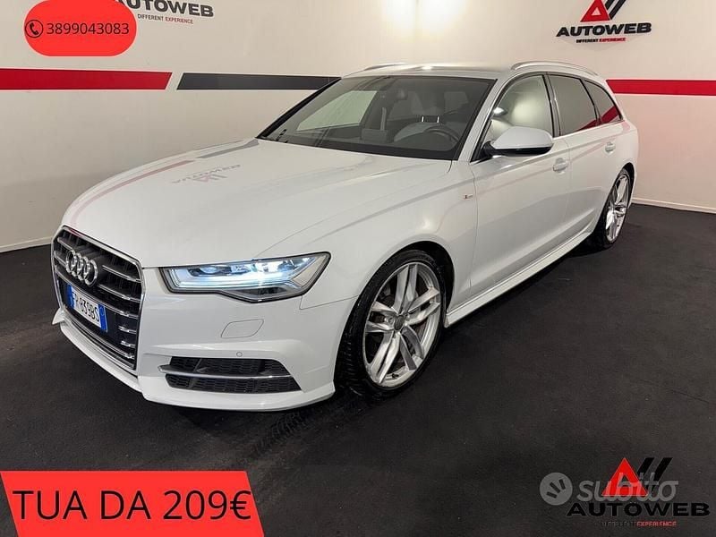 Usata Audi A6 S-line plus 218 CV (160 kW) 2018 Bianco Berlina