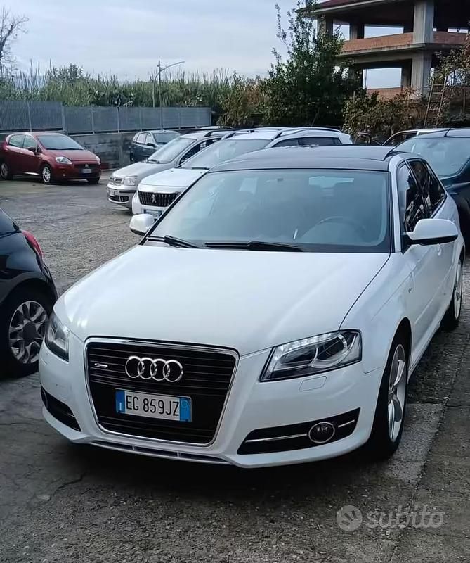 Usata Audi A3 S-Line 170 CV (125 kW) 2011 Bianco Utilitaria