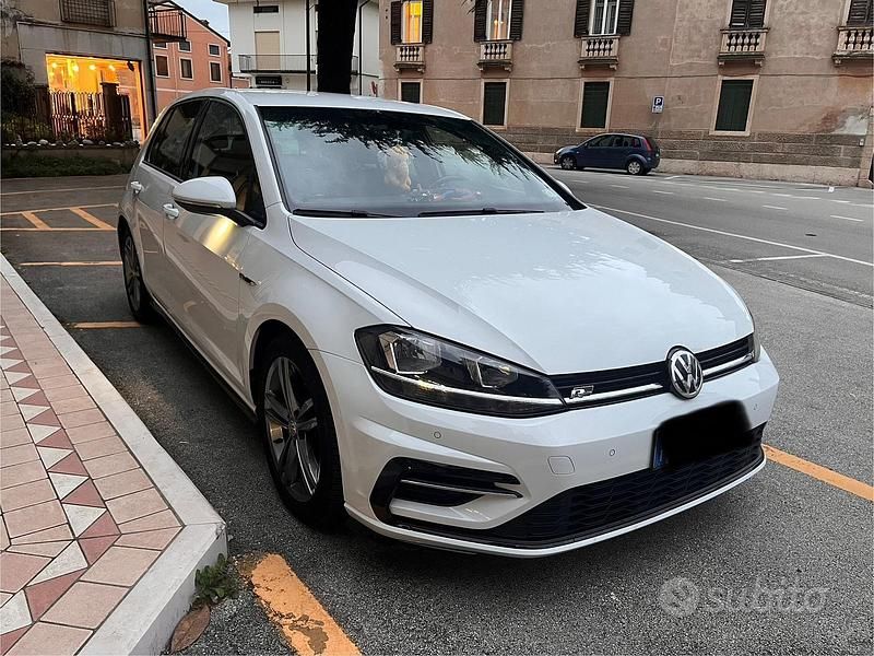 Usata VW Golf VII R-line 2019 Bianco Berlina