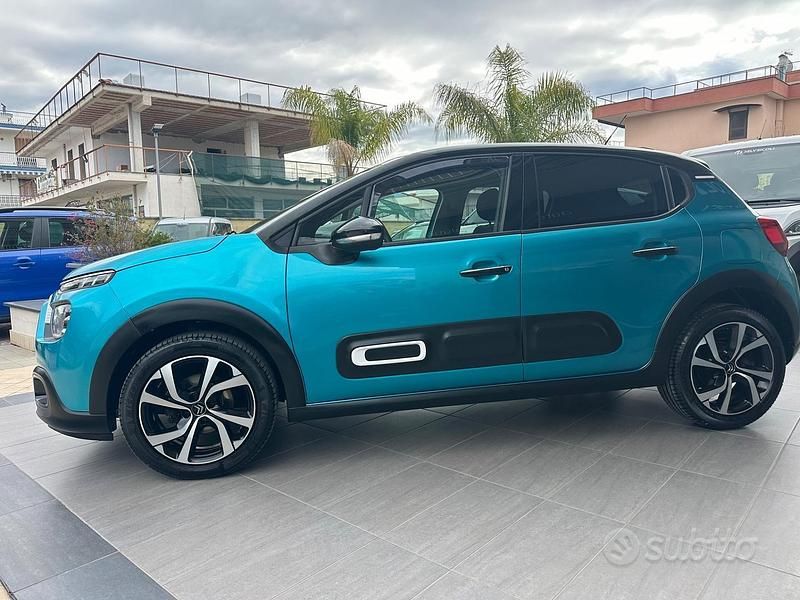 Usata Citroën C3 Shine 102 CV (75 kW) 2022 Verde Utilitaria