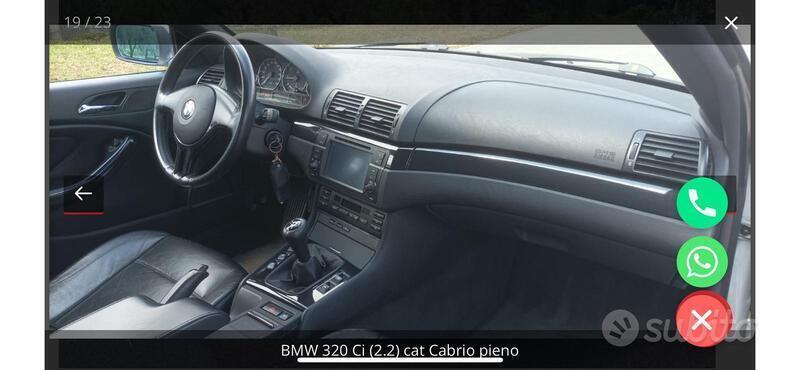 Usato 2001 BMW 320 Cabriolet 2.2 Benzin 170 CV (12.500 €)