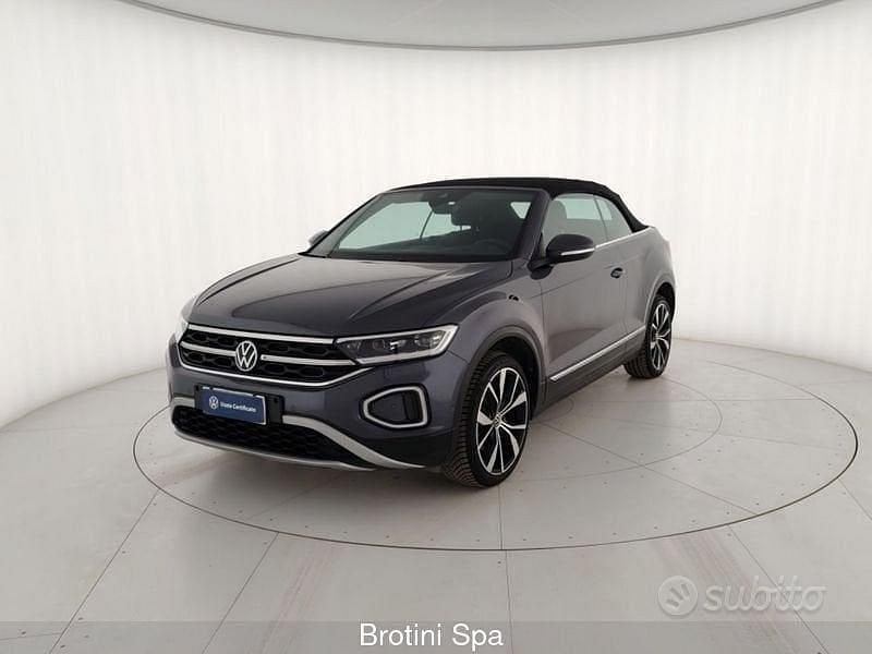 Usata VW T-Roc Cabriolet Style 110 CV (80 kW) 2023 Grigio Cabrio