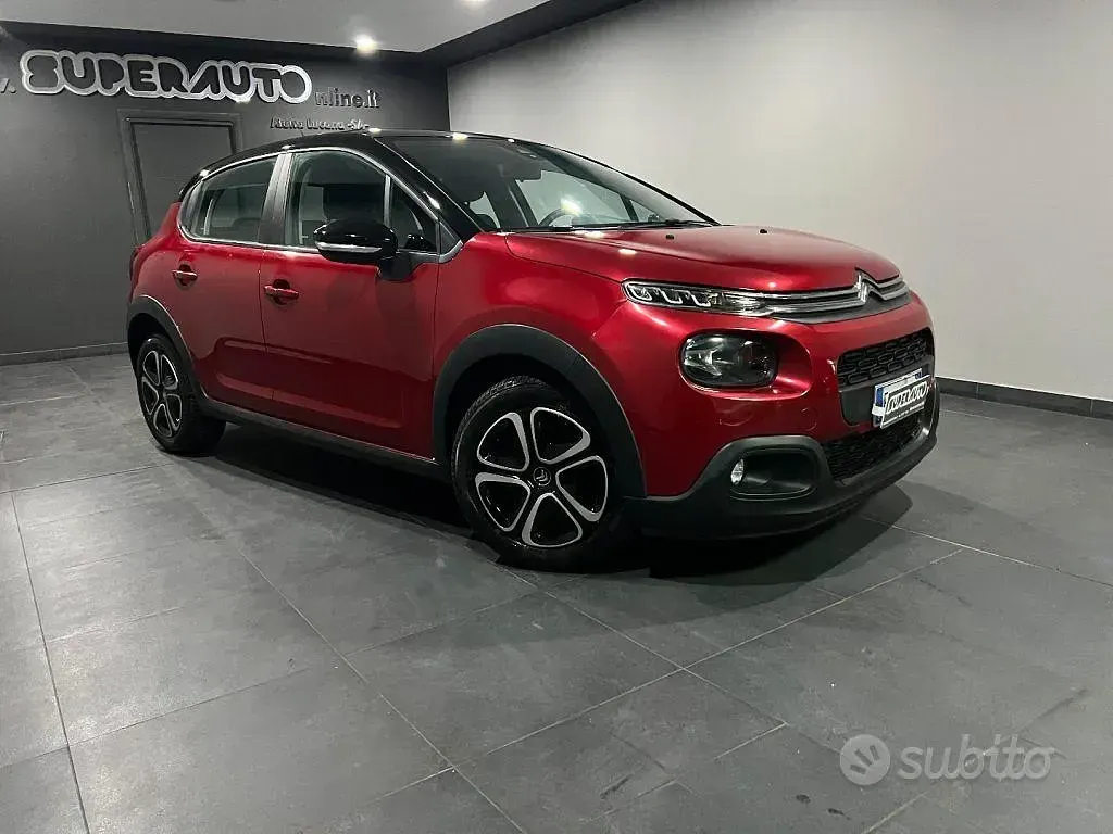 Usata Citroën C3 Shine 75 CV (55 kW) 2018 Rosso Utilitaria