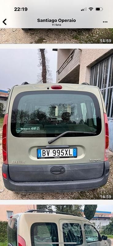 Usata Renault Kangoo 80 CV (58 kW) 2002 Verde Monovolume