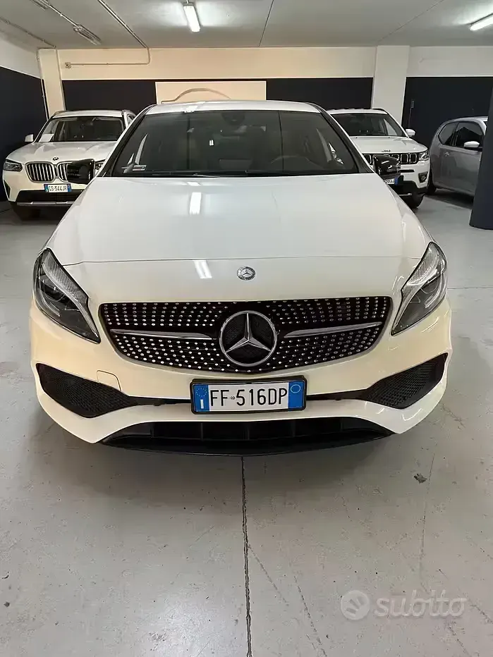 Usata Mercedes A180 AMG 109 CV (80 kW) 2016 Bianco Utilitaria