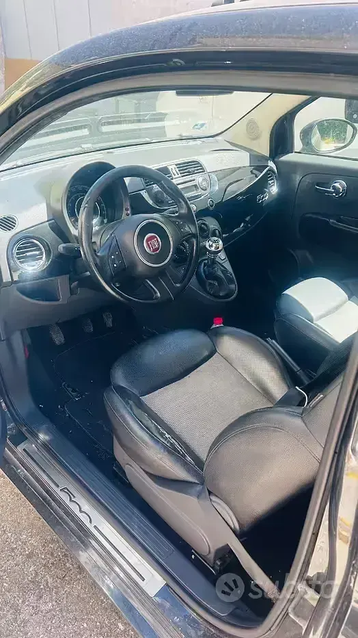Usata Fiat 500 100 CV (73 kW) 2008 Nero Berlina