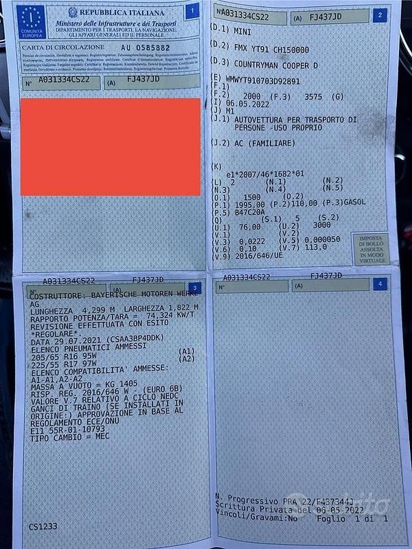 Usata Mini Cooper 2017 Grigio Utilitaria