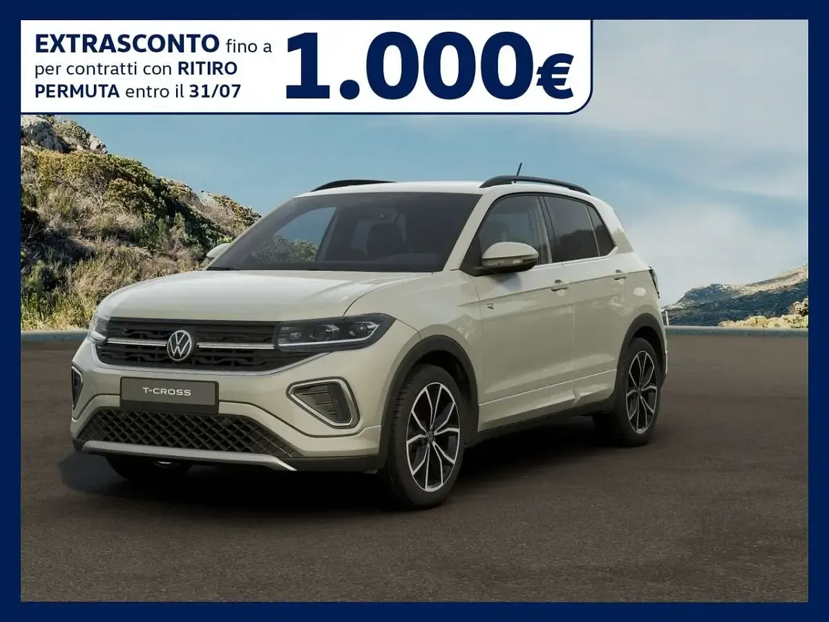 Nuova VW T-Cross R-line Plus 116 CV (85 kW) 2026 Ascot grey SUV