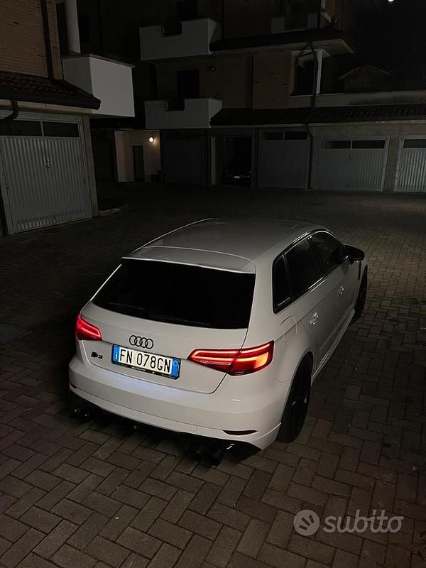Usata Audi S3 Ambiente 310 CV (228 kW) 2018 Bianco Berlina