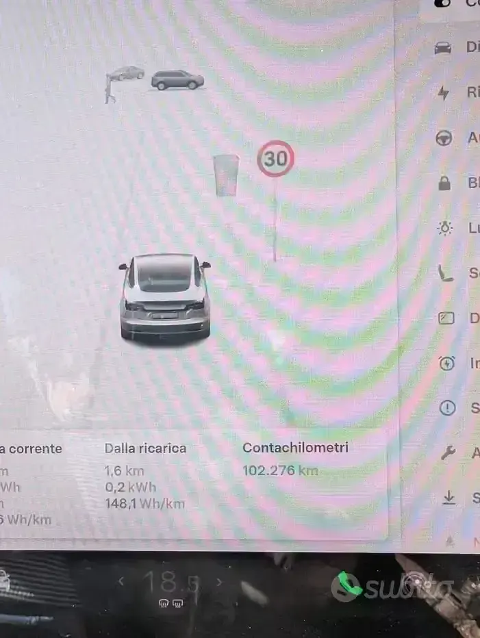 Usata Tesla Model 3 Standard Range Plus 88 kW (120 CV) 2021 Bianco Berlina