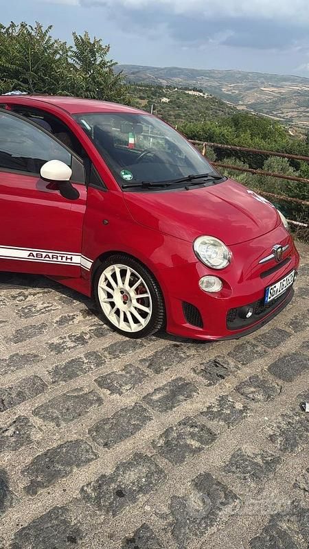 Usata Fiat 500 Abarth 135 CV (99 kW) 2009 Rosso Cabrio