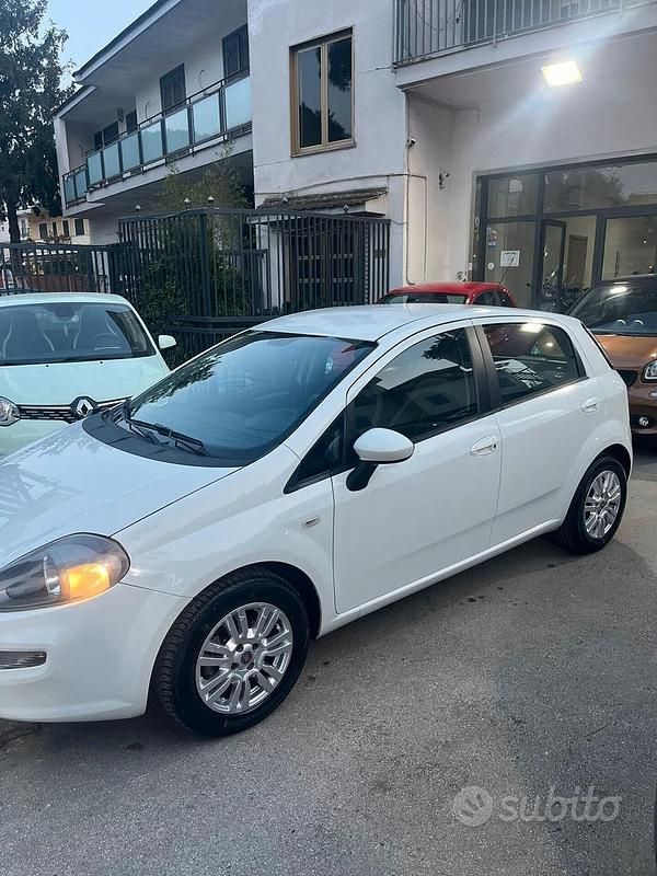 Usata Fiat Punto Lounge 75 CV (55 kW) 2012 Bianco Utilitaria