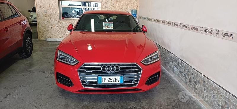 Usata Audi A5 190 CV (139 kW) 2017 Rosso Coupé