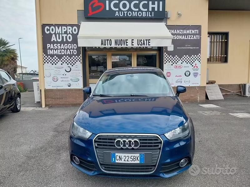 Usata Audi A1 Ambition 90 CV (66 kW) 2014 Blu Utilitaria