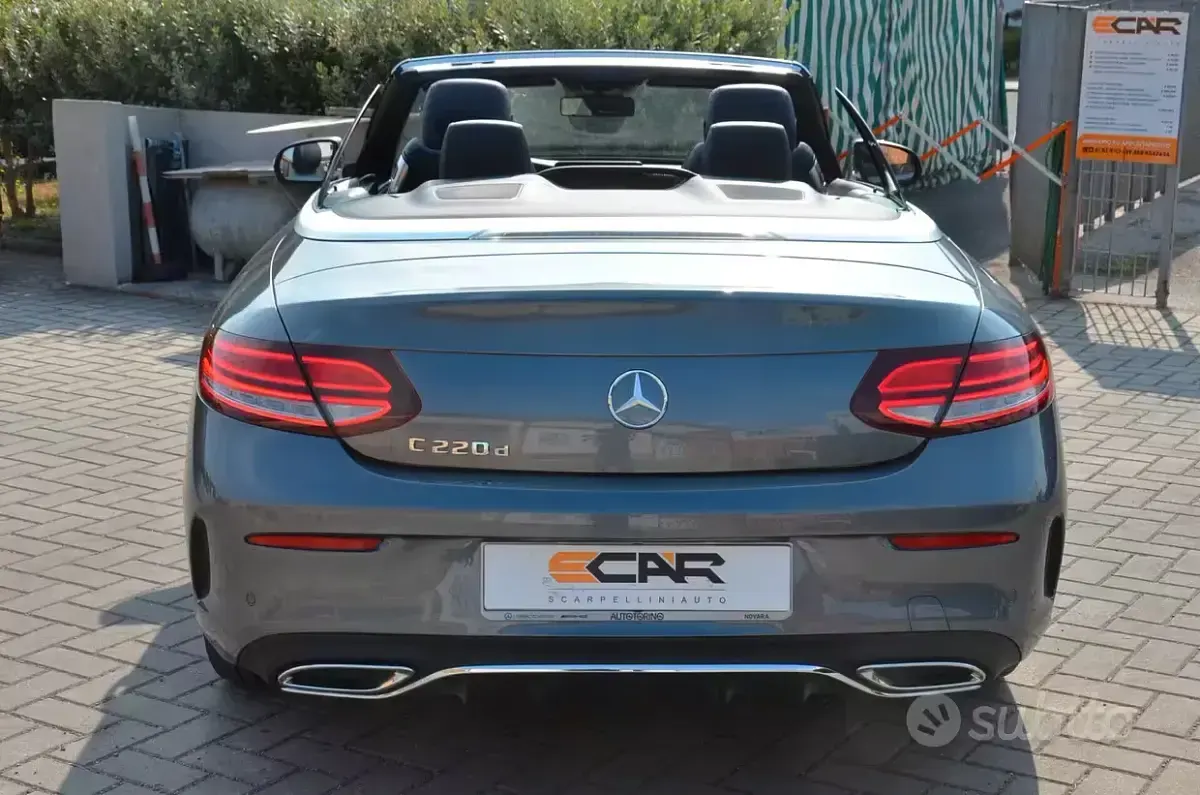 Usata Mercedes C220 Premium Plus 194 CV (142 kW) 2019 Grigio Cabrio