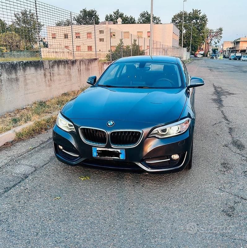 Usata BMW 218 Sport Line 150 CV (110 kW) 2015 Grigio Coupé