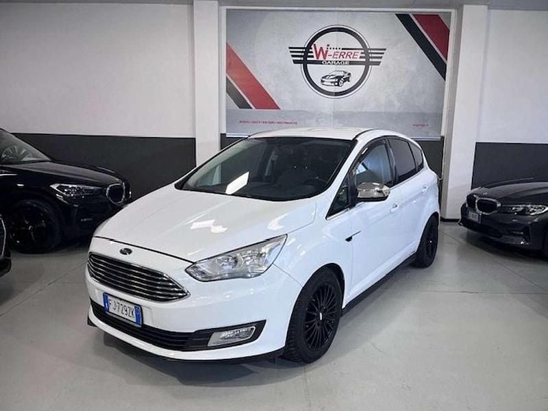 Usata Ford C-MAX Titanium 125 CV (91 kW) 2017 Bianco Monovolume