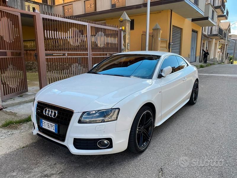 Usata Audi A5 S-Line 177 CV (130 kW) 2011 Bianco Coupé