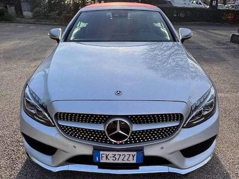 Usata Mercedes C220 Premium Plus 170 CV (125 kW) 2017 Argento Cabrio