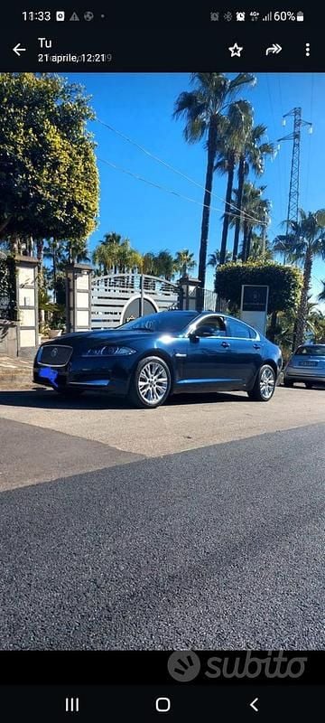 Usata Jaguar XF 190 CV (139 kW) 2012 Blu Berlina