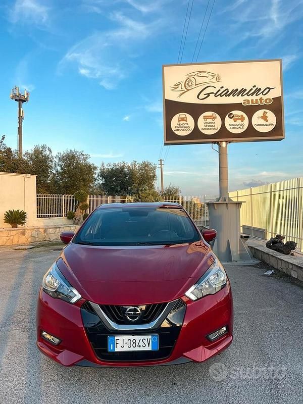 Usata Nissan Micra N-Connecta 121 CV (88 kW) 2017 Rosso Berlina