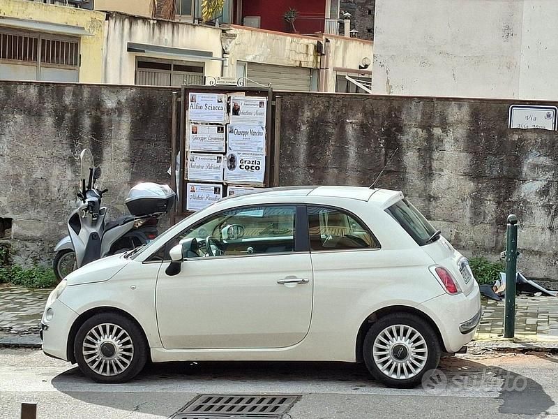 Usata Fiat 500 95 CV (69 kW) 2011 Bianco Berlina
