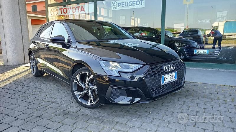 Usata Audi A3 150 CV (110 kW) 2022 Nero Berlina