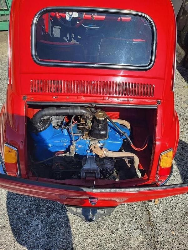 Usata Fiat 500 1970 Rosso Utilitaria