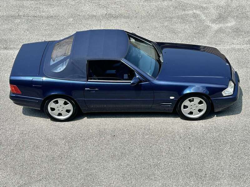 Usata Mercedes SL320 Avantgarde 224 CV (164 kW) 1998 Blu/azzurro Cabrio
