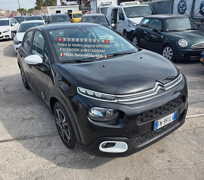 Usata Citroën C3 Shine 75 CV (55 kW) 2018 Nero Utilitaria