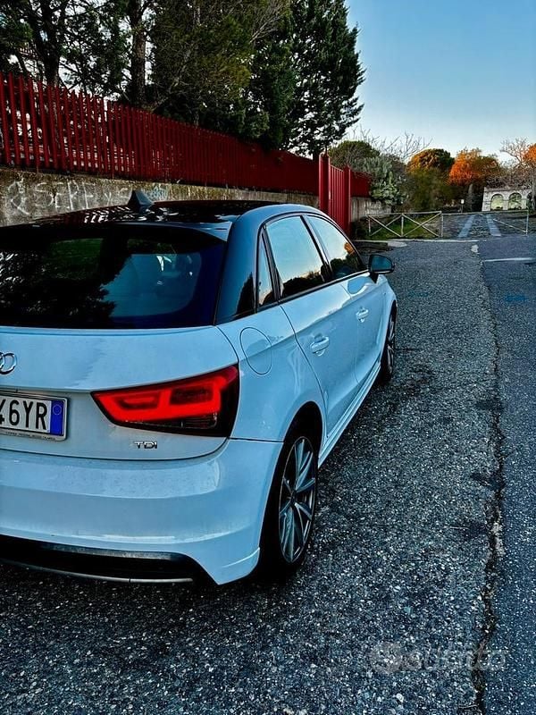 Usata Audi A1 S-Line 90 CV (66 kW) 2014 Bianco Berlina