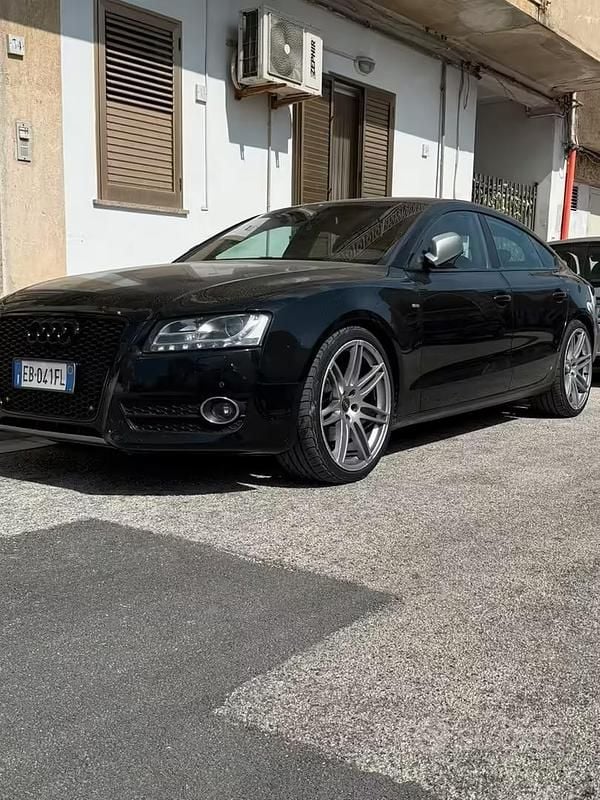 Usata Audi A5 S-Line 240 CV (176 kW) 2010 Nero Coupé