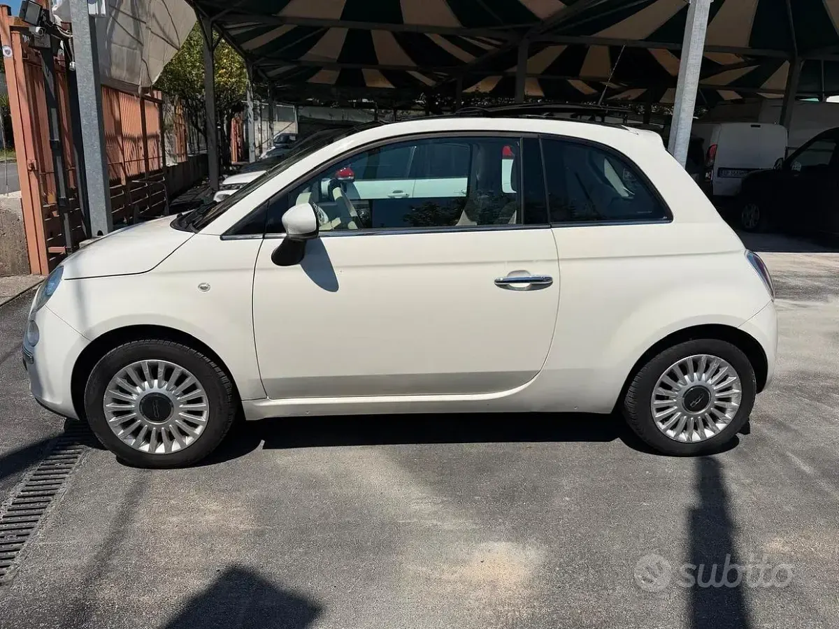 Usata Fiat 500 Lounge 69 CV (50 kW) 2009 Bianco Cabrio