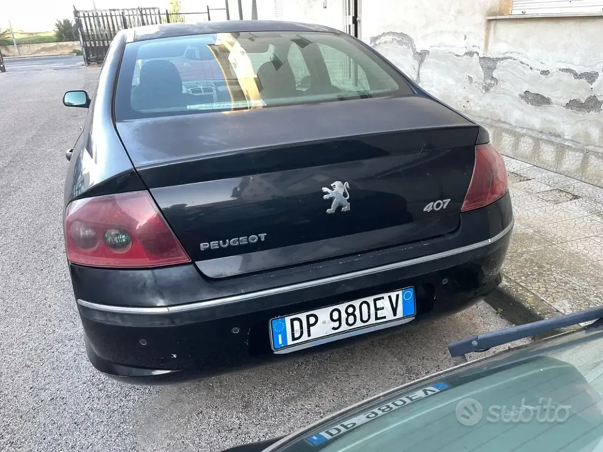 Usata Peugeot 407 136 CV (100 kW) 2008 Nero Berlina