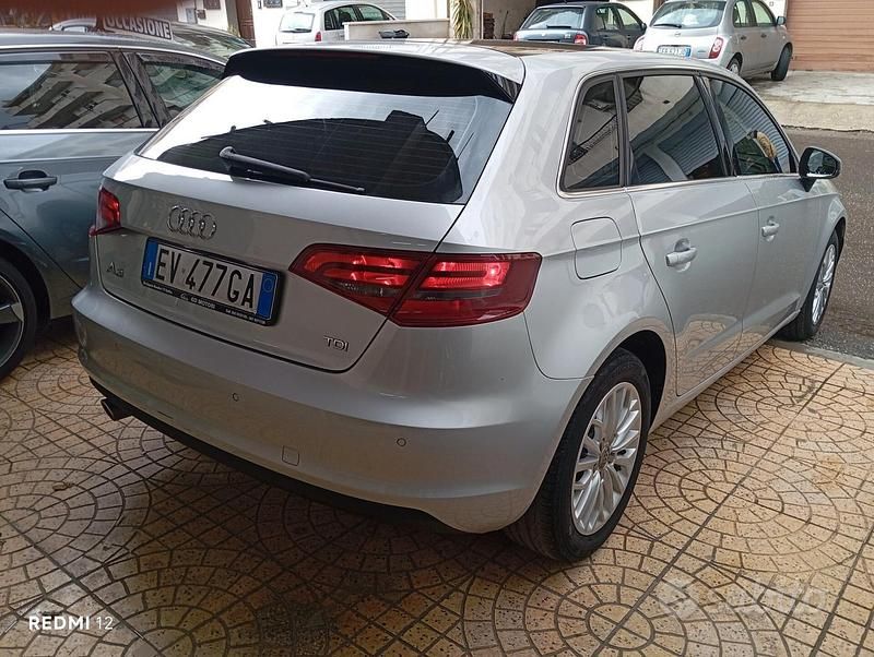 Usata Audi A3 Ambition 105 CV (77 kW) 2014 Grigio Berlina